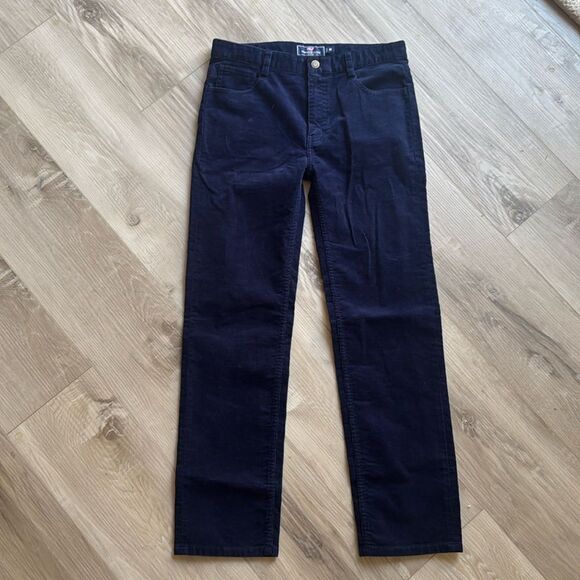 Vineyard Vines Navy Blue Corduroy Pants Size 16 - Picture 2 of 7